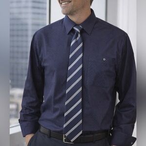 Ike Behar Blue Casual Button Down Shirt